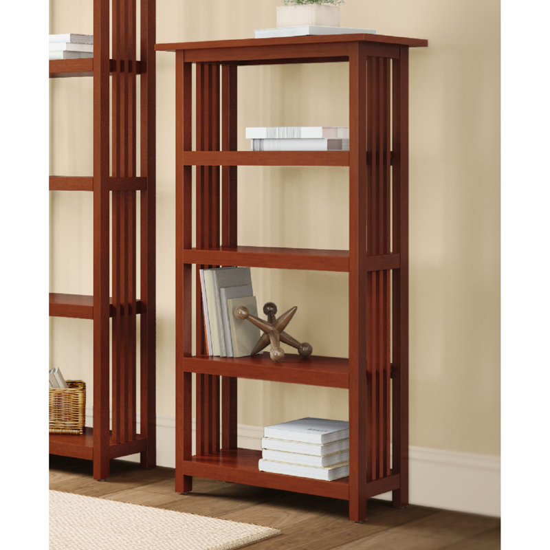 Charlton Home® Kingsland Wooden Traditional Design Bookcase